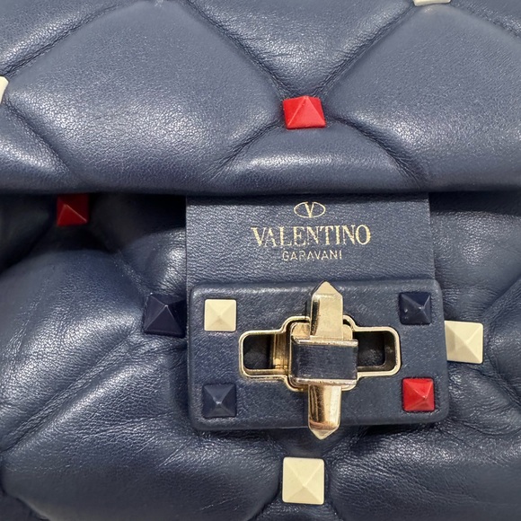 Valentino Garavani Candystud Top Handle Bag Leather Mini - Picture 4 of 17